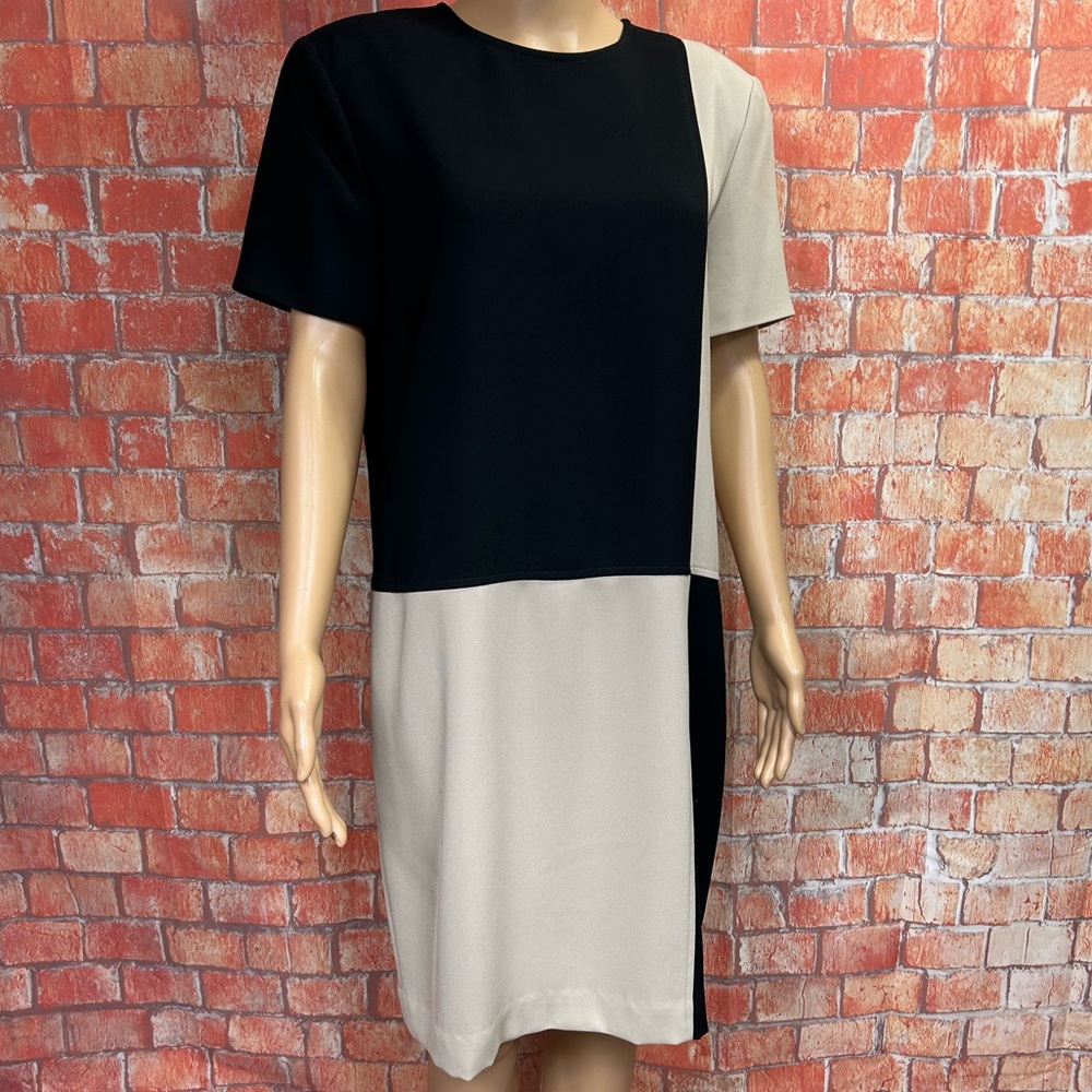 Evan Picone Vintage‎ 90’s Geometric Colorblock Shift Dress